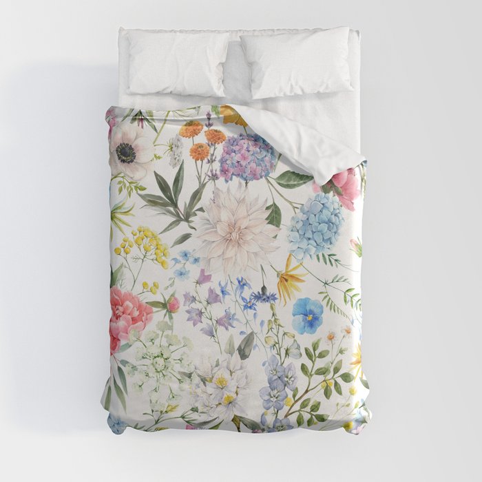 Floral Pattern Duvet Cover