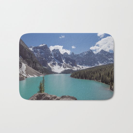 Lake Moraine Top View Bath Mat