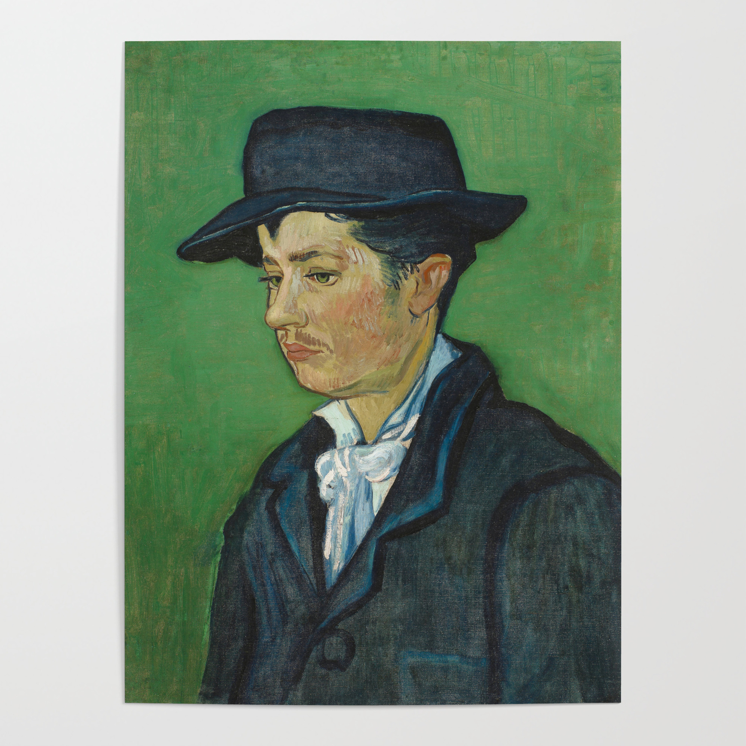 Painting Van Gogh Portrait Armand Roulin Framed Picture Art Print 9x7 Inch