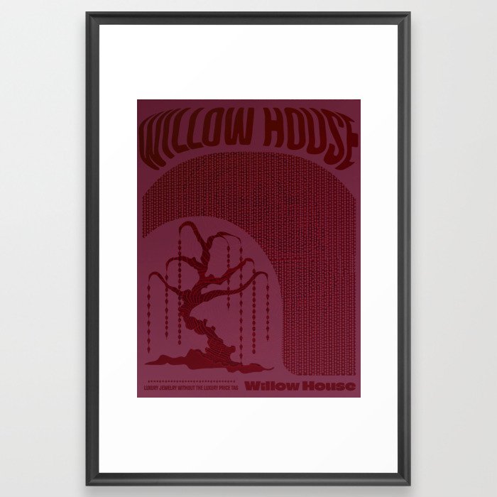 Willow House Framed Art Print