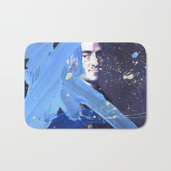 Blue Explosion Bath Mat