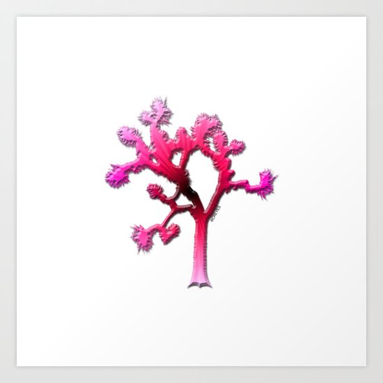 Joshua Tree Strawberry Art Print