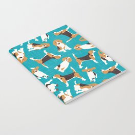 beagle scatter blue Notebook