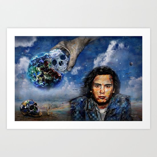 Jean-Michel Jarre 40 Years Oxygene Art Print