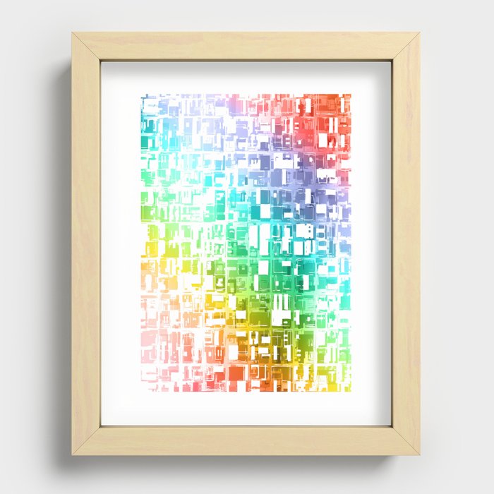 spectrum construct Recessed Framed Print