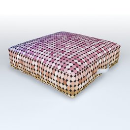 Shiny Disco Ball Rainbow Outdoor Floor Cushion | Shine, Shimmer, 90S, Digital, Gleam, Retro, Ball, 80S, Pattern, Multicolor 