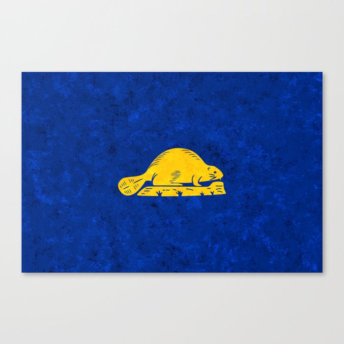 Reverse State Flag of Oregon Canvas Print
