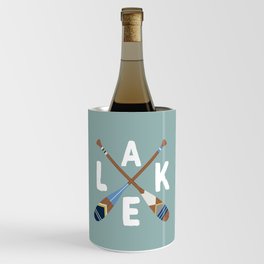 LAKE LIFE Painted Paddle Oars Wine Chiller