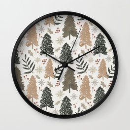 Winter in the Woods  Wall Clock