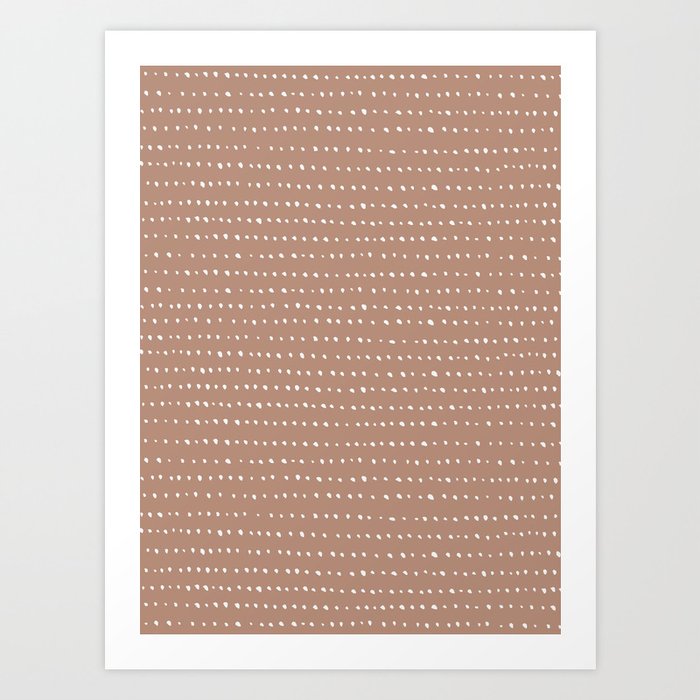 Dotted All Over Soft Clay Art Print