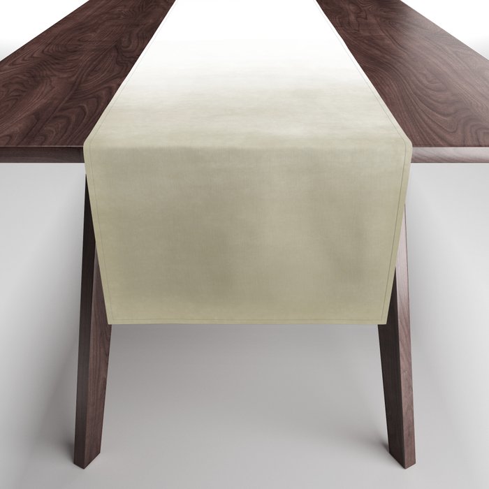 Ombre Paint Color Wash (tan/white) Table Runner
