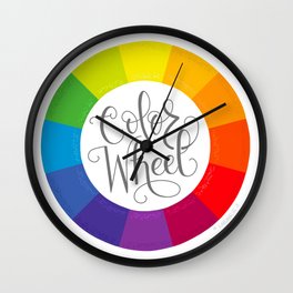 Color Wheel Wall Clock