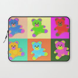 Teddy Bear Pop Art Laptop Sleeve