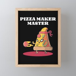 Pizza maker master Framed Mini Art Print
