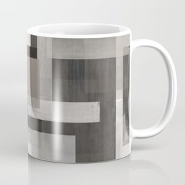 Modern Abstract No. 1 |  Black, White, Taupe + Gray Coffee Mug