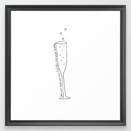 Champagne Bubbles Framed Art Print