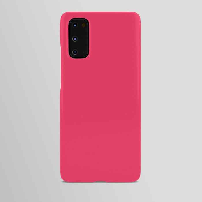 Color 036 - Hot Pink, Coral, Vibrant, Love, Passion, Wine Android Case