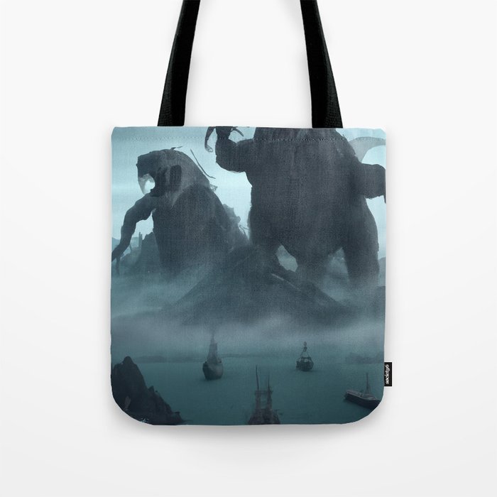 Misty Mountain Monsters Tote Bag