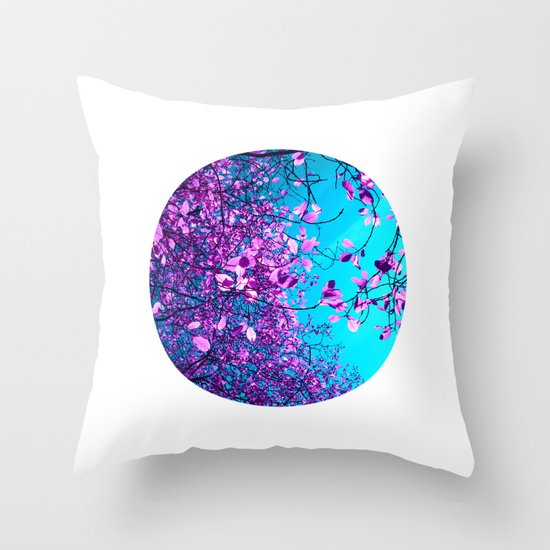 purple tree XXIII Throw Pillow