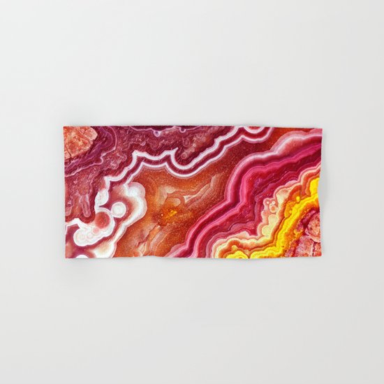 Red onyx marble Hand & Bath Towel