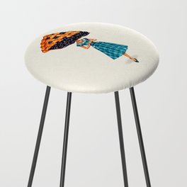Cake Head Pin-Up: Blueberry Pie Counter Stool