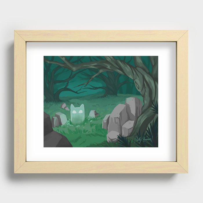 forest spirit Recessed Framed Print