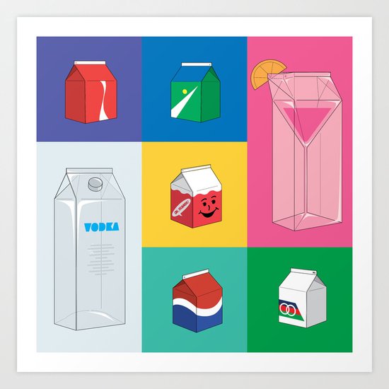 Stuff in a box Art Print