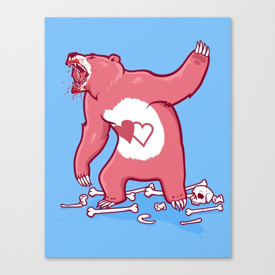 Terror Bear Canvas Print