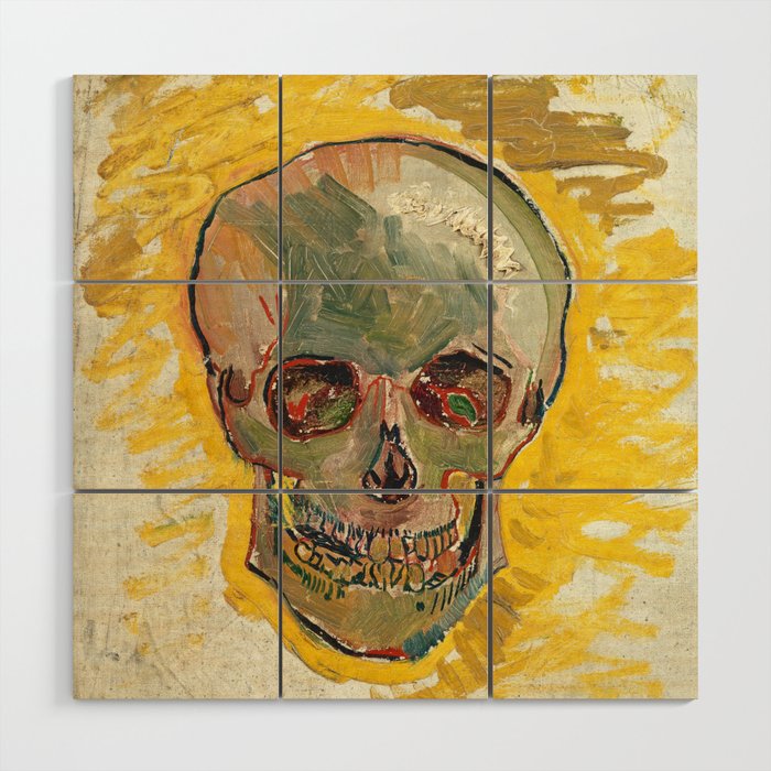 Skull by Vincent van Gogh, 1887 Wood Wall Art