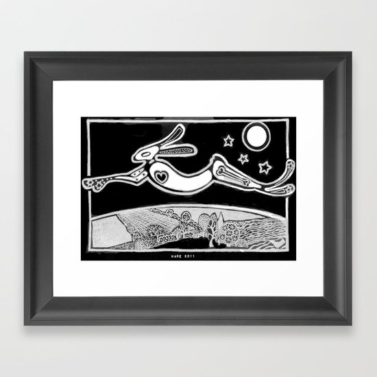 Hare Framed Art Print