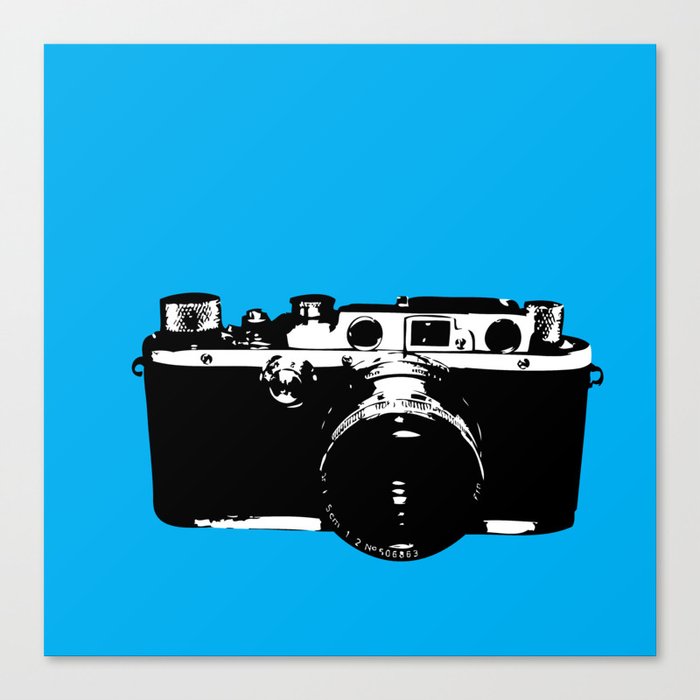 Leica in Blue Canvas Print