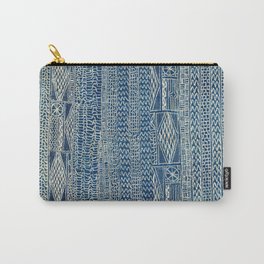 Ndop Cameroon West African Textile Print Carry-All Pouch