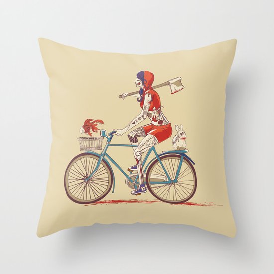 Death Ride Throw Pillow