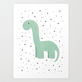 little brachiosaurus Art Print