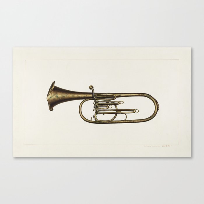 Baritone Horn Canvas Print