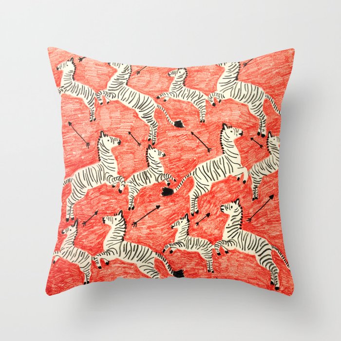 Royal Wallpaper Throw Pillow | Drawing, Colored-pencil, Other, Illustration, Pattern, Vintage