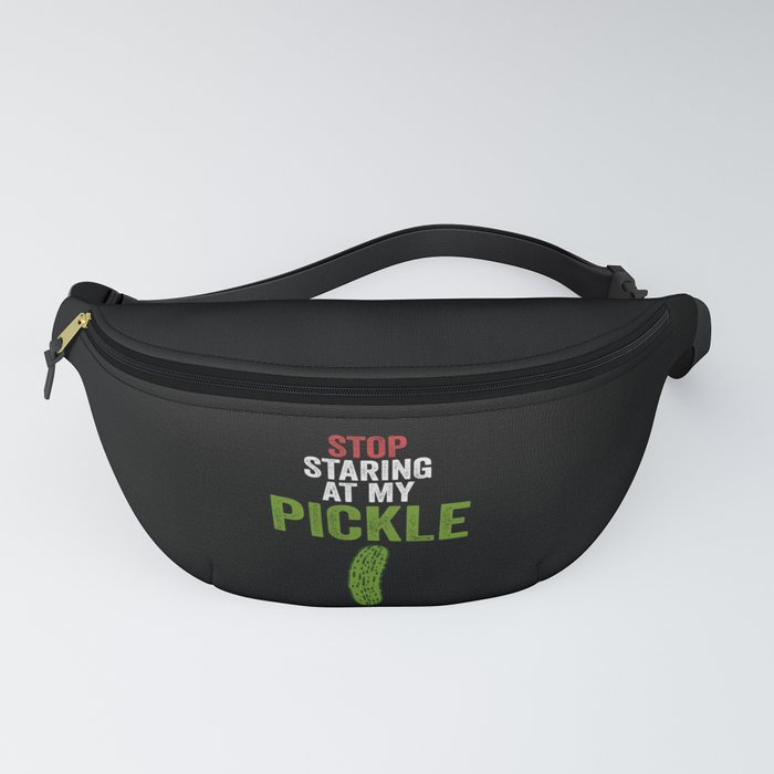 Men Stop Staring At My Pickle Dirty Adult Halloween Costume Fanny Pack