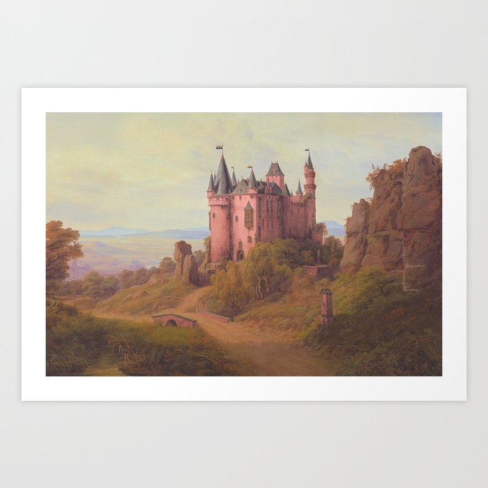 Rainbow Castle Art Print