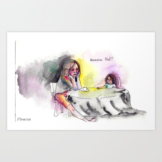 Reminiscing Art Print