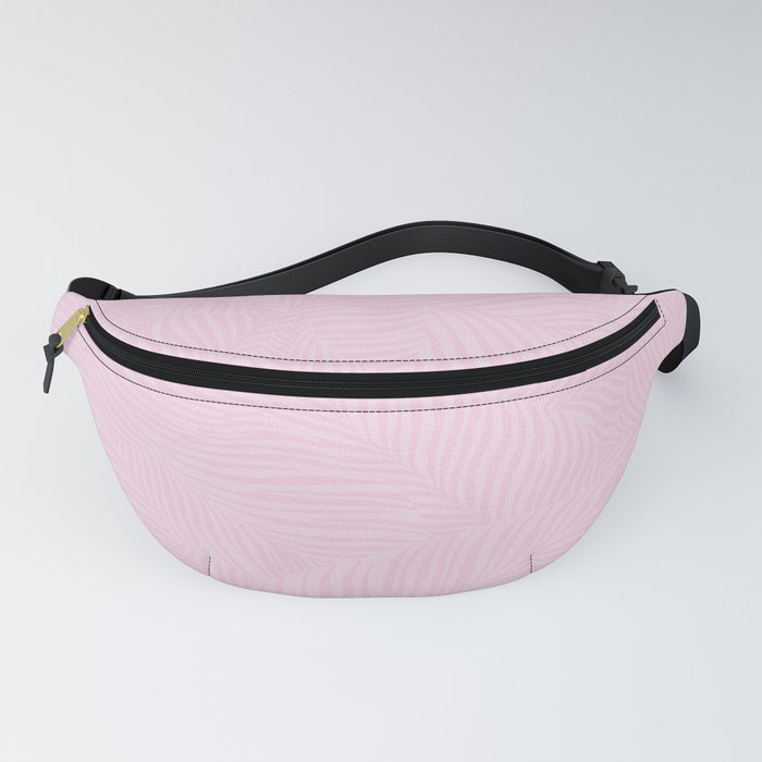 Pink Abstract leaf pattern, Digital Illustration background Fanny Pack