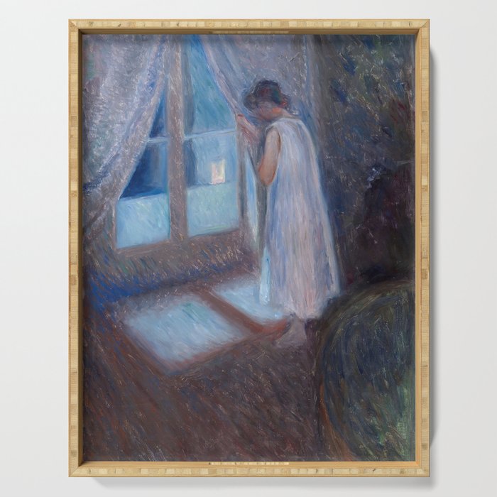 Edvard Munch - The Girl by the Window (1893) Serving Tray