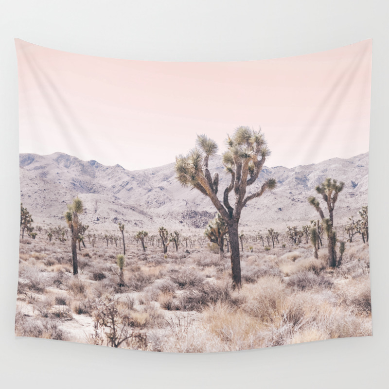 Joshua Tree Standing Alone by Giant Rocks National Park View Art Print 50 x 60 Cozy Plush for Indoor and Outdoor Use Pale Caramel and Umber Lunarable Desert Soft Flannel Fleece Throw Blanket 