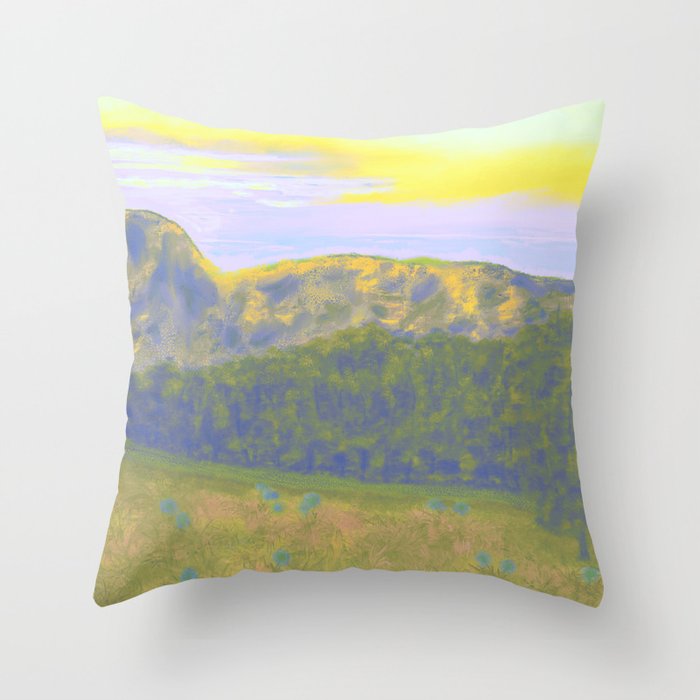 On a Hike  Throw Pillow
