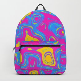 Pan Pride Abstract Oil Slick Pattern Backpack