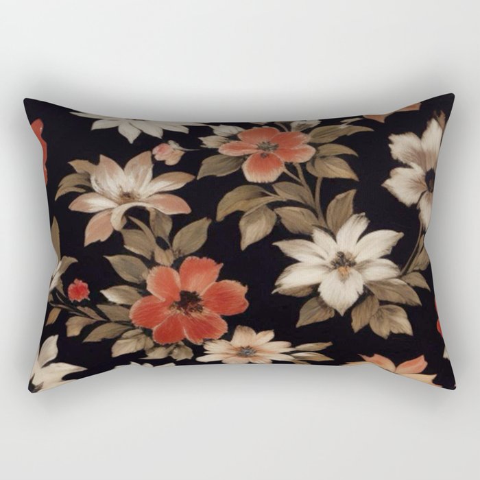 Davie Floral Rectangular Pillow