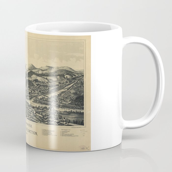 West Lebanon, New Hampshire and White River Junction, Vermont (1889) Coffee Mug
