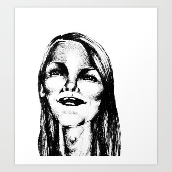 Grin Art Print