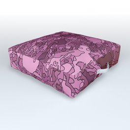 Purple cells Outdoor Floor Cushion