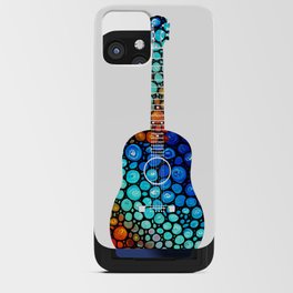 Colorful Mosaic Acoustic Guitar Art Music iPhone Card Case