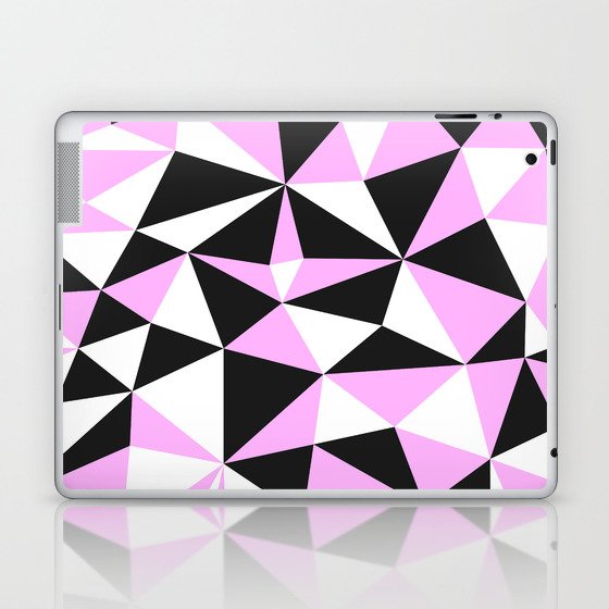 Black and Purple Triangle Pattern Laptop & iPad Skin